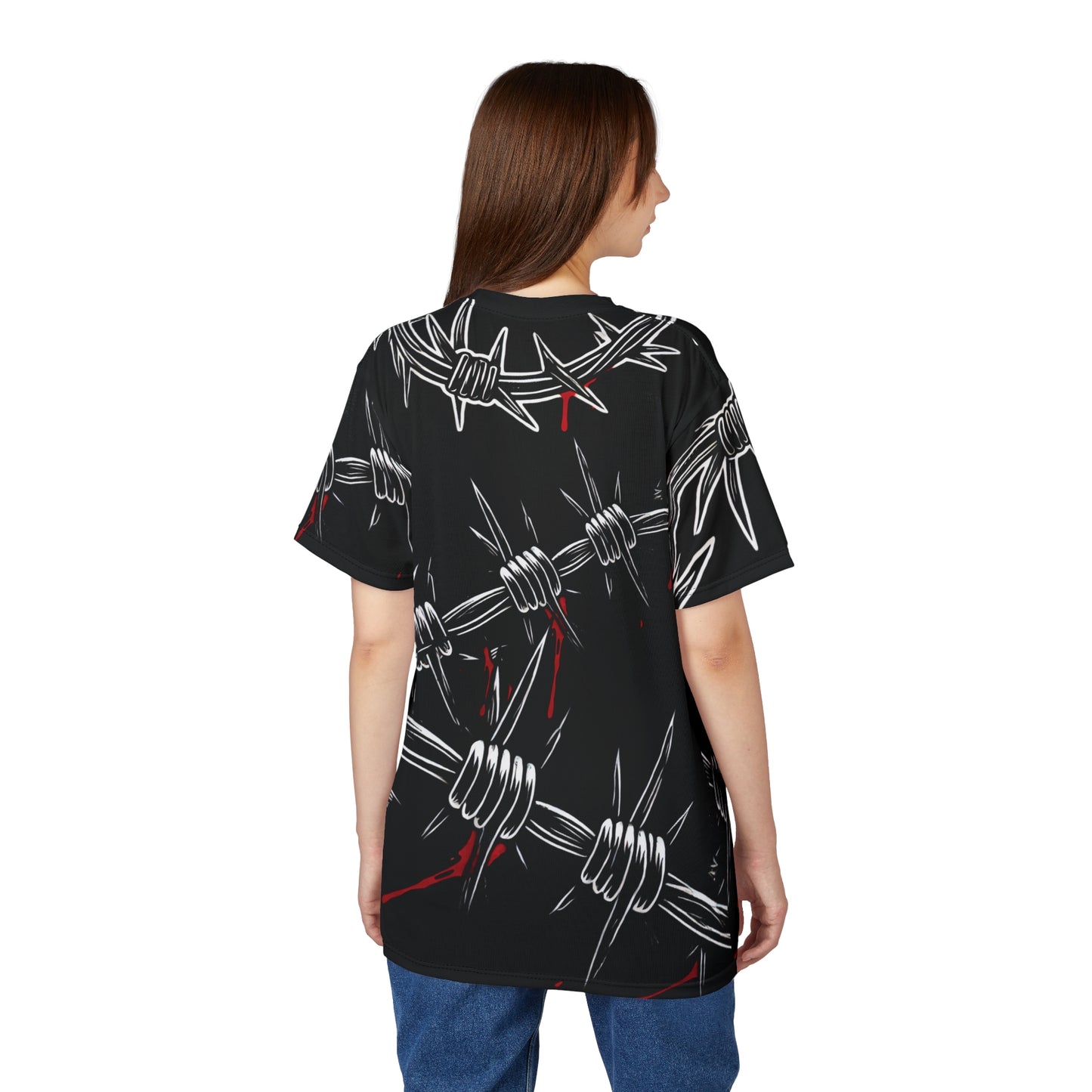 Tee - Barbed Wire LOCKD’N Clothing Prison Bloody Edge Design