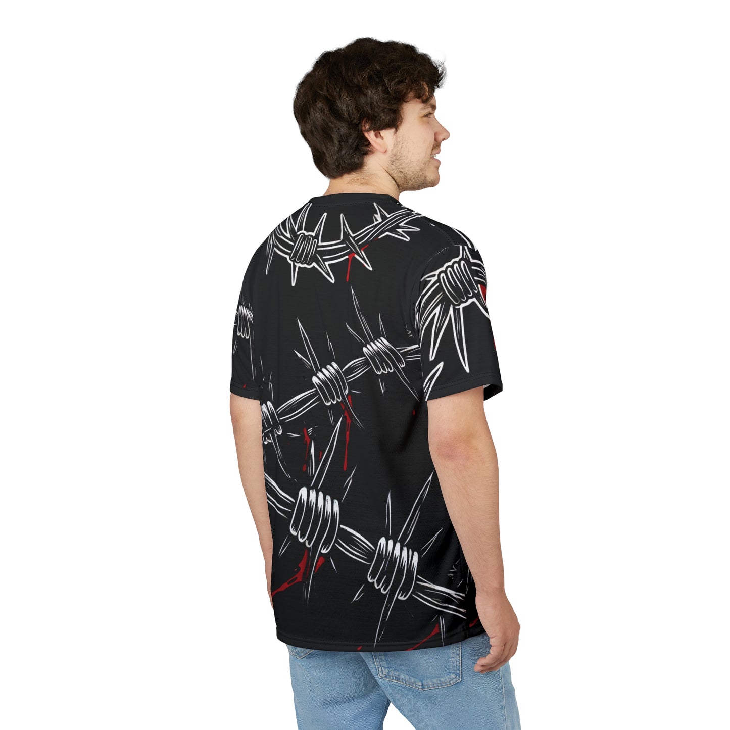 Tee - Barbed Wire LOCKD’N Clothing Prison Bloody Edge Design
