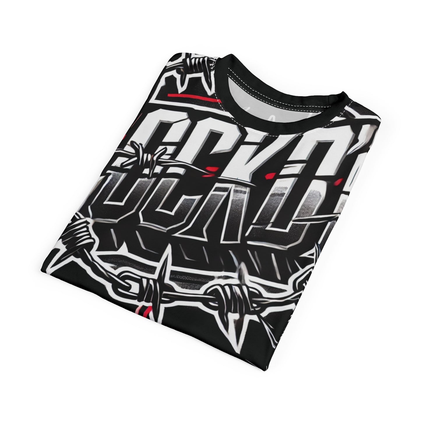 Tee - Barbed Wire LOCKD’N Clothing Prison Bloody Edge Design