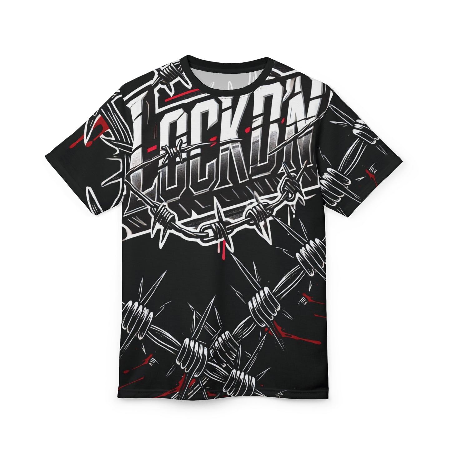 Tee - Barbed Wire LOCKD’N Clothing Prison Bloody Edge Design