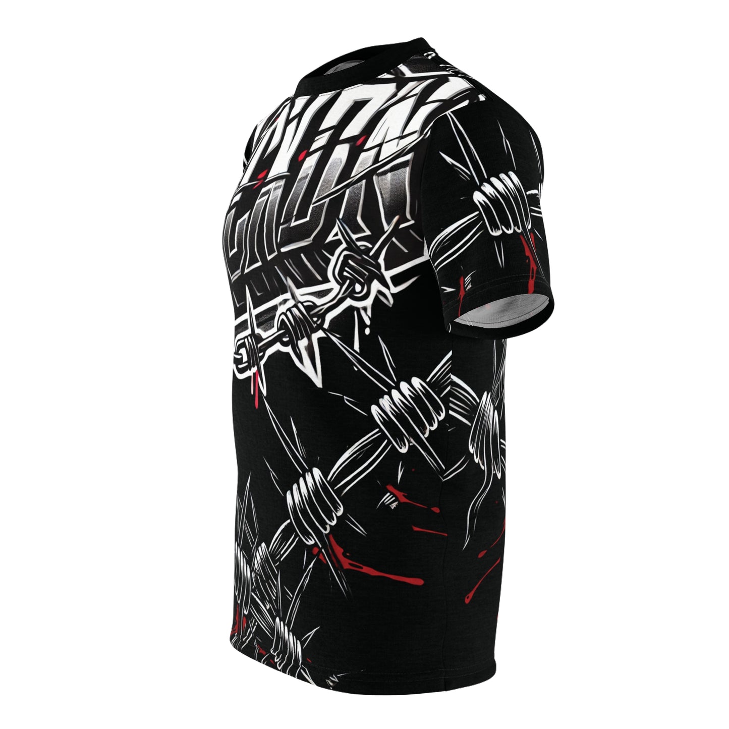 Tee - Barbed Wire LOCKD’N Clothing Prison Bloody Edge Design