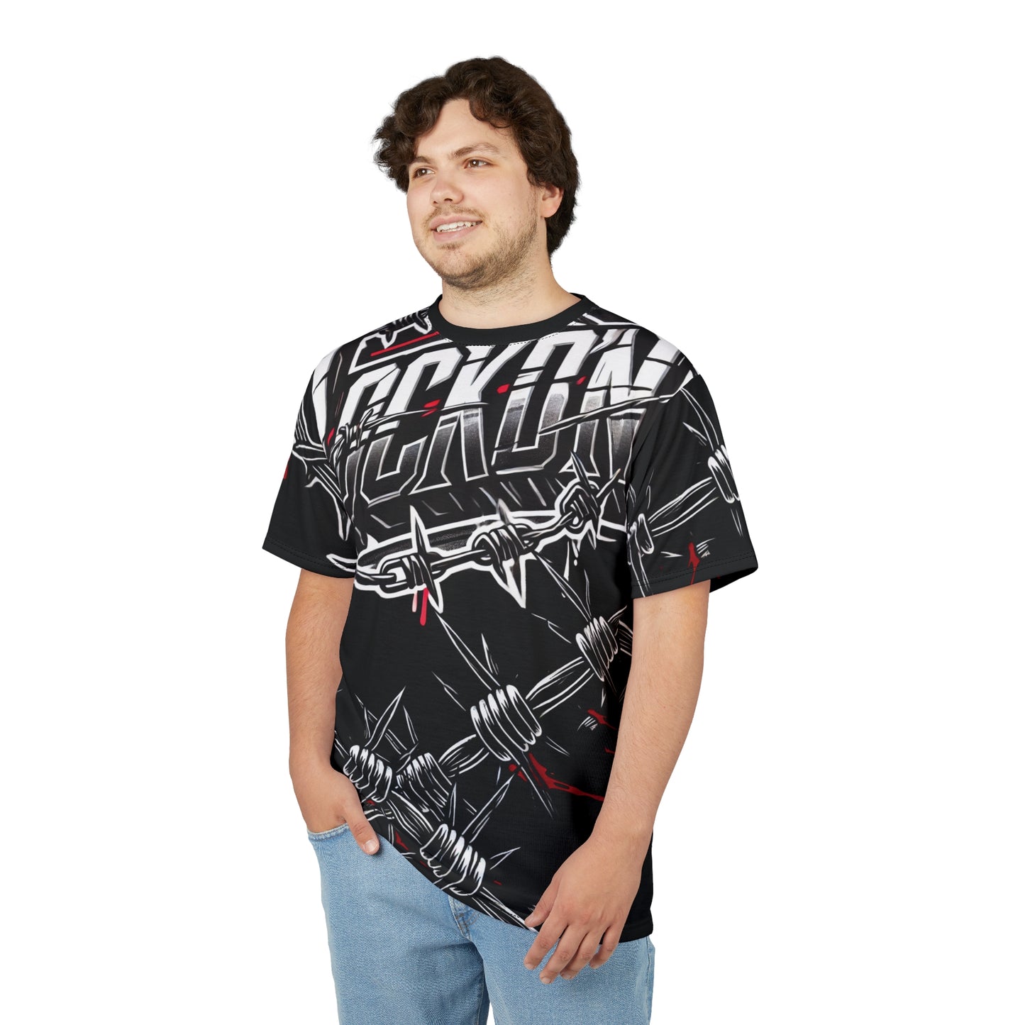 Tee - Barbed Wire LOCKD’N Clothing Prison Bloody Edge Design