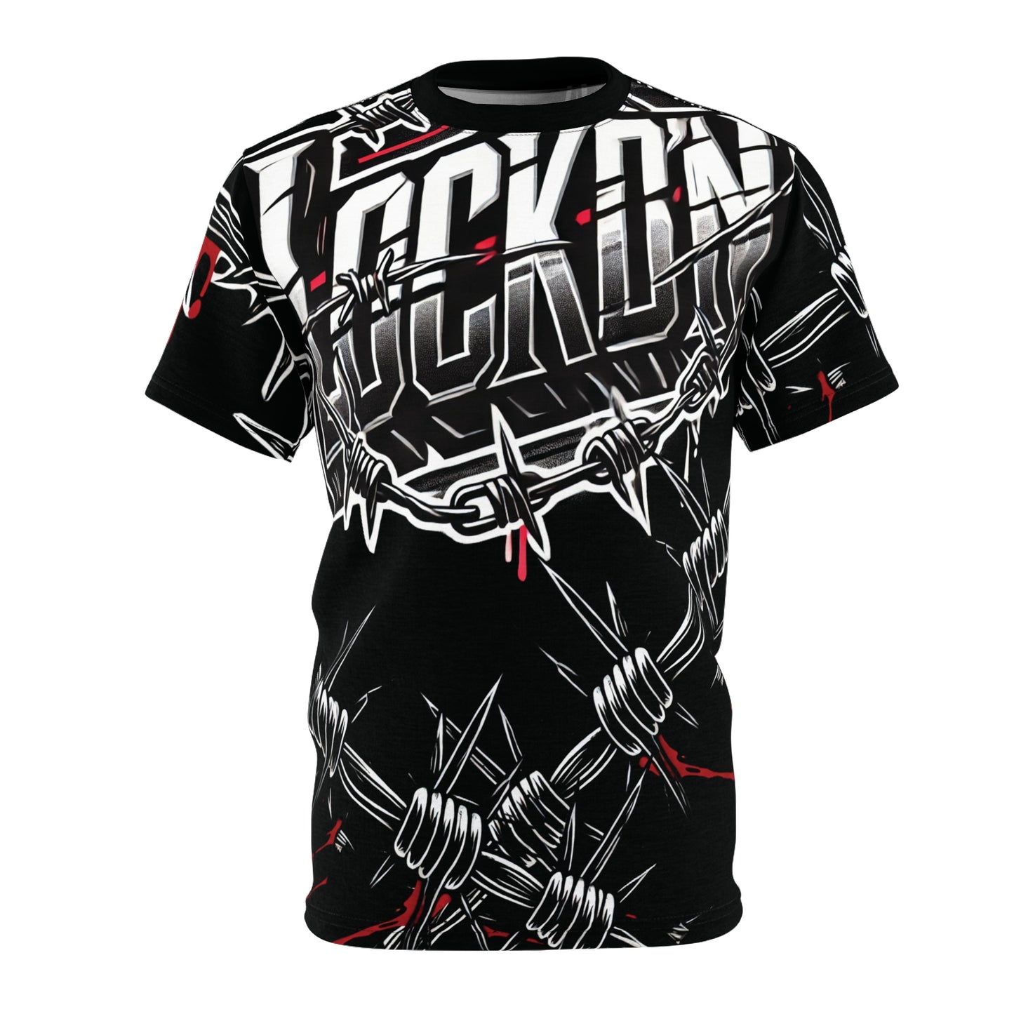 Tee - Barbed Wire LOCKD’N Clothing Prison Bloody Edge Design