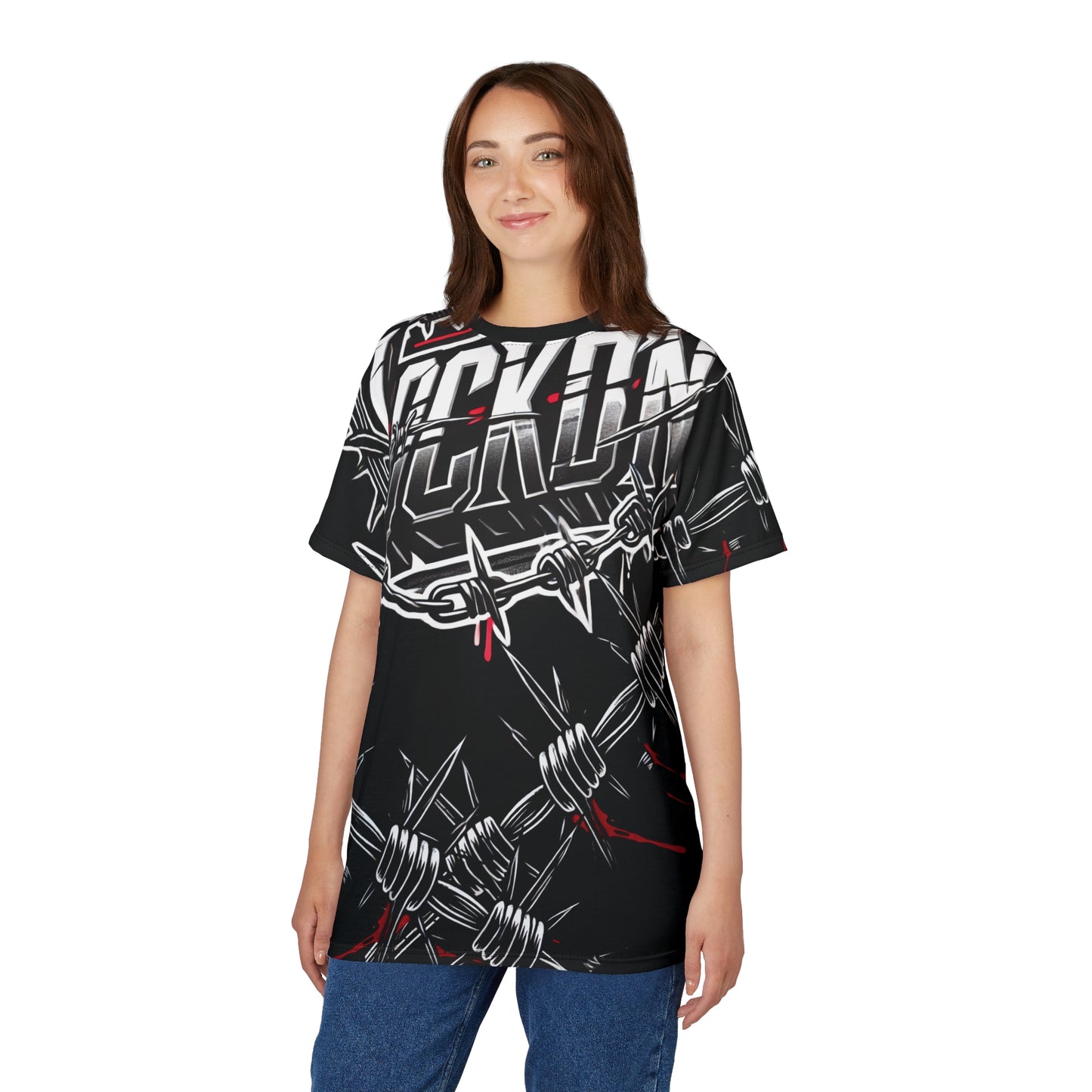 Tee - Barbed Wire LOCKD’N Clothing Prison Bloody Edge Design