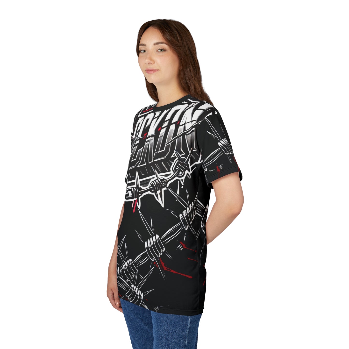 Tee - Barbed Wire LOCKD’N Clothing Prison Bloody Edge Design