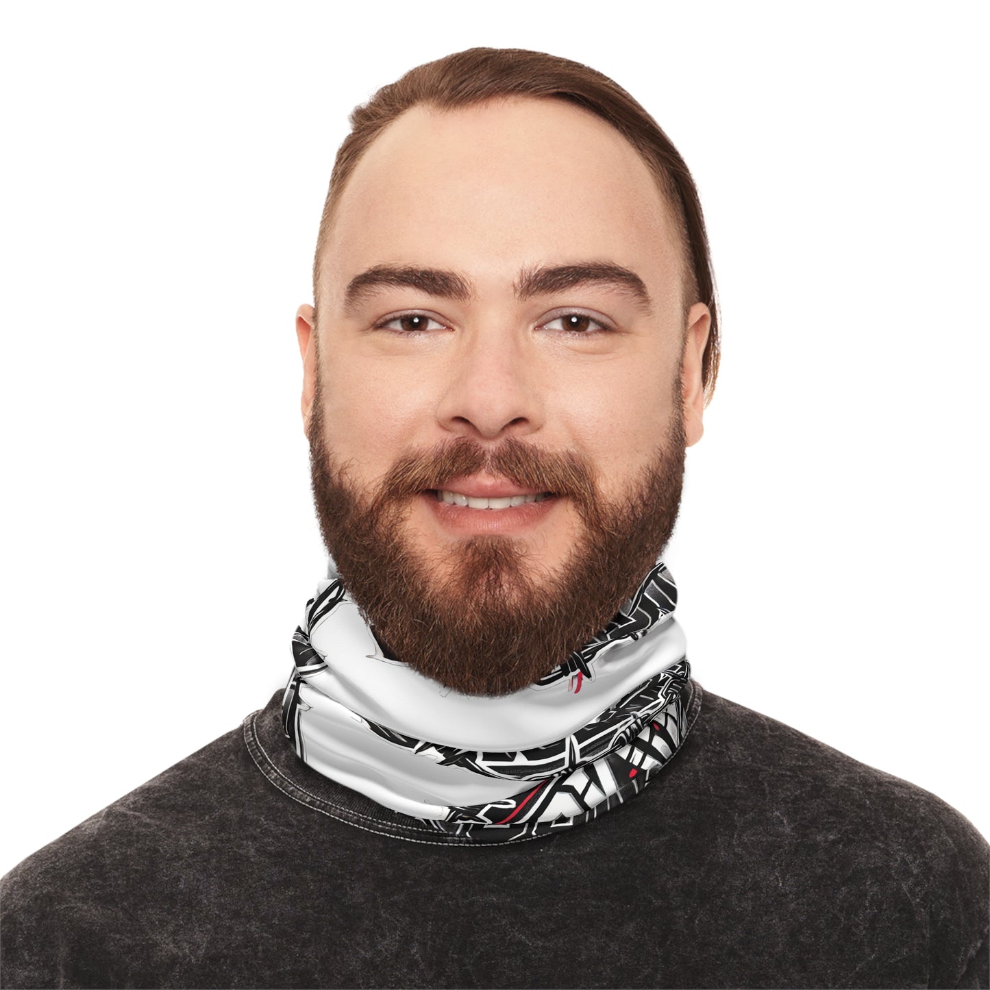 Neck Gaiter Face Mask - LOCKD’N Bloody Barbed Wire Design