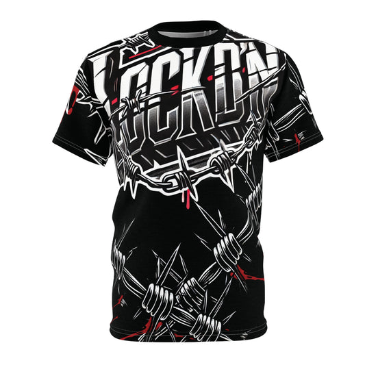 Tee - Barbed Wire LOCKD’N Clothing Prison Bloody Edge Design